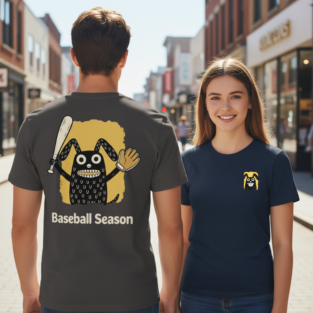 Baseball Season Funny Graphic Tee