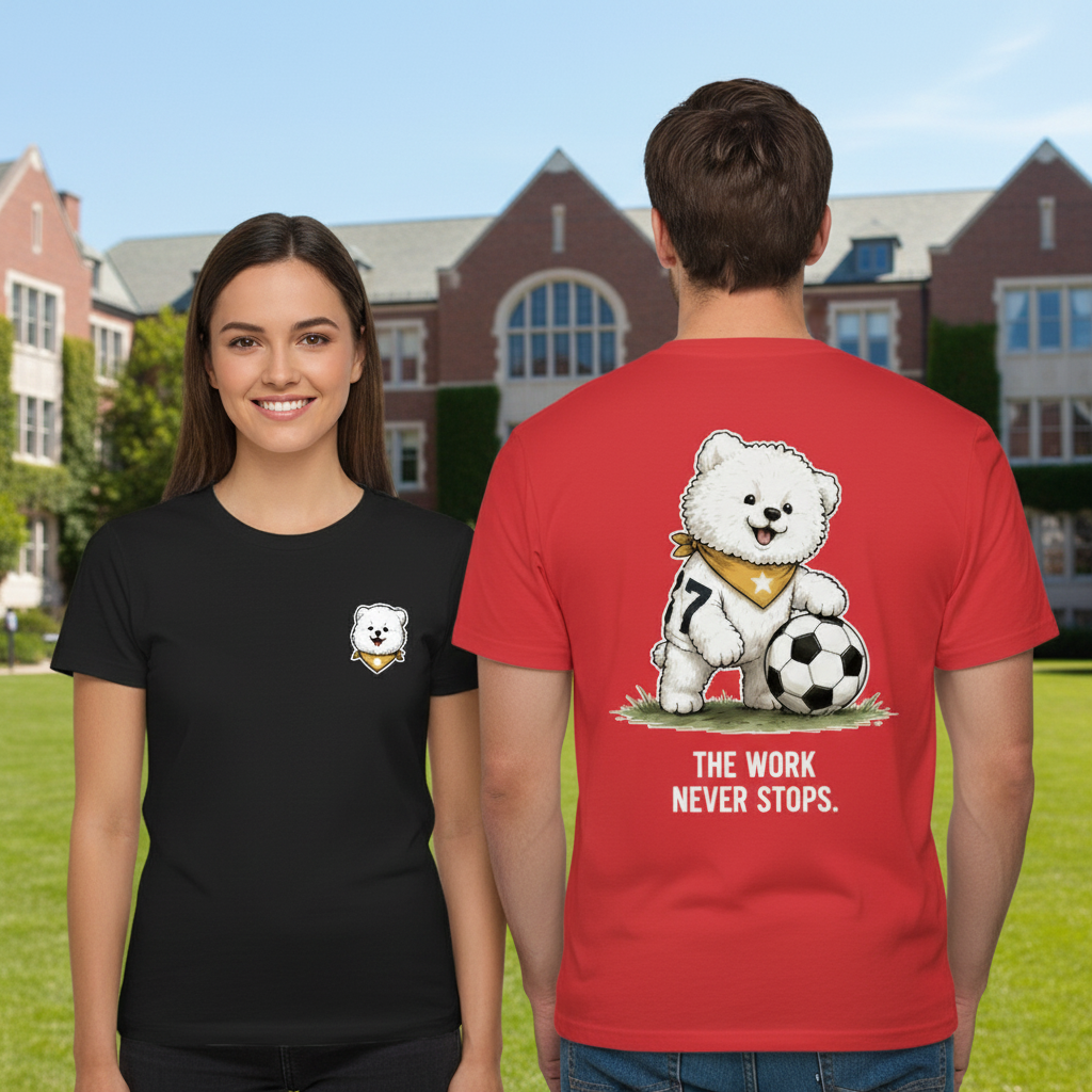 Soccer Dog Funny Graphic Tee