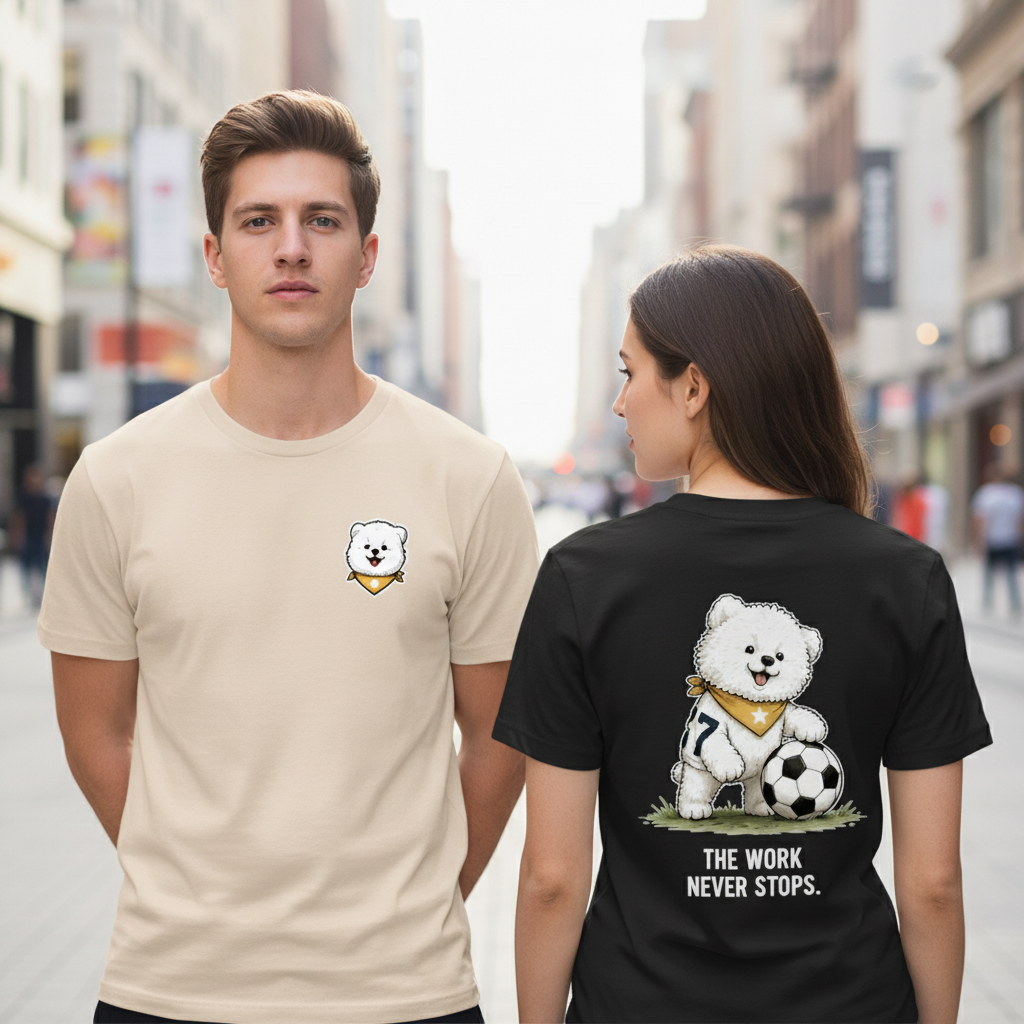 Soccer Dog Funny Graphic Tee