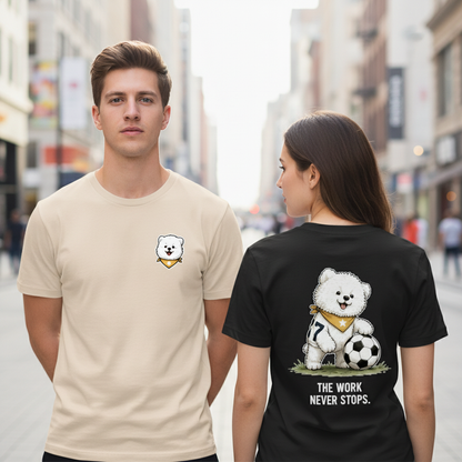 Soccer Dog Funny Graphic Tee