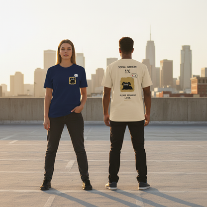 "Social Battery 1%" Tee