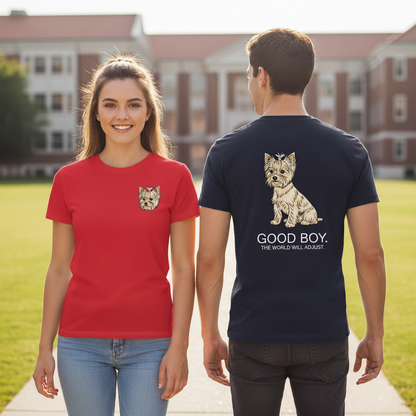 Good Boy Yorkie Dog Tee