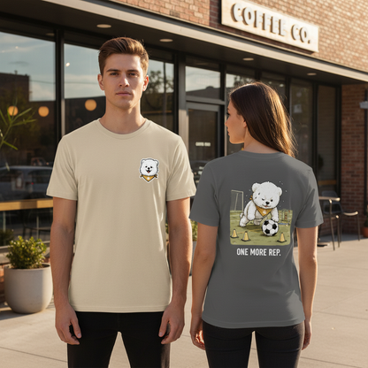 One More Rep Dog Soccer Tee