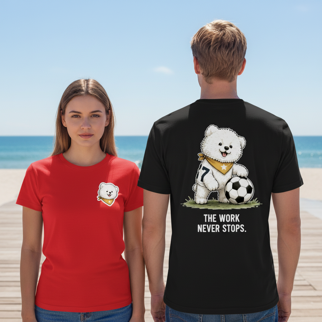 Soccer Dog Funny Graphic Tee