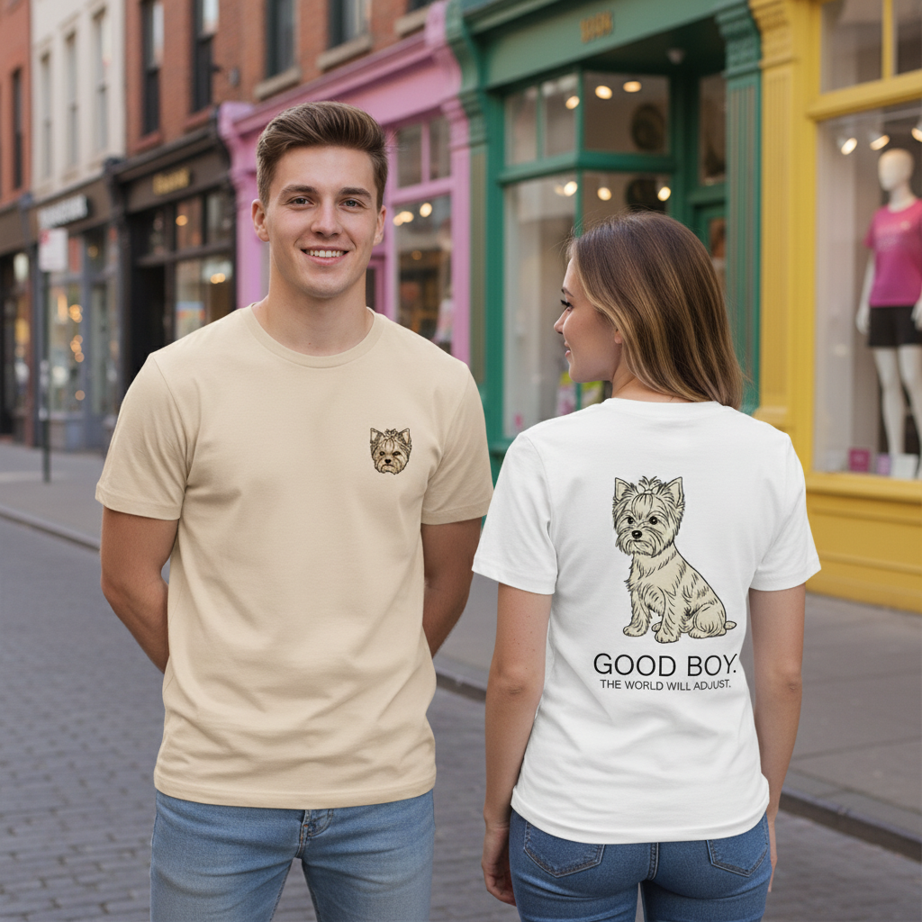 Good Boy Yorkie Dog Tee