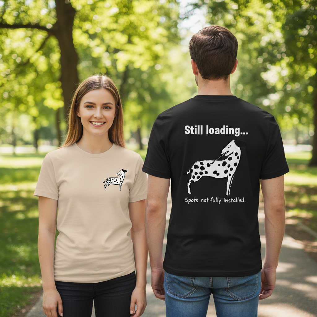 Still Loading Dalmatian Graphic Tee
