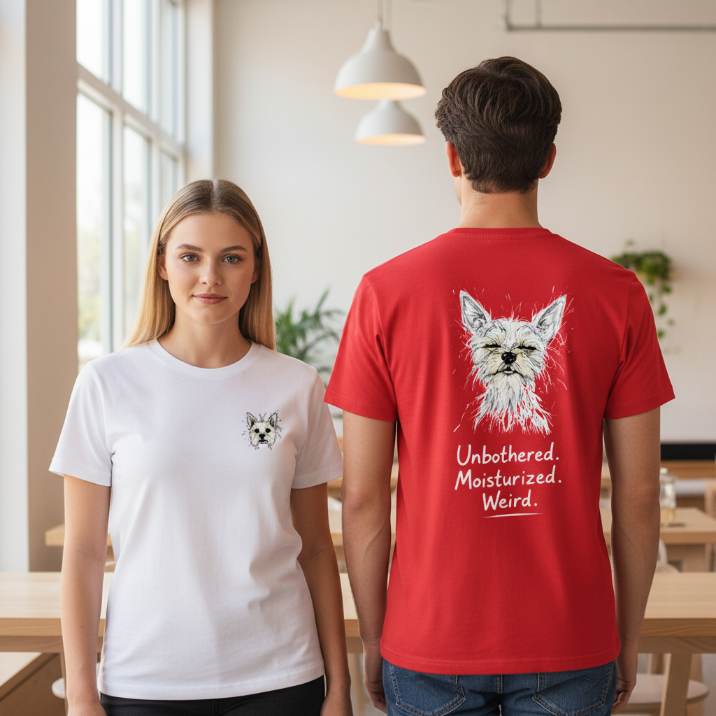 Unbothered Westie Dog Funny Tee