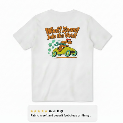 Woof Zoom Into the Void Tee
