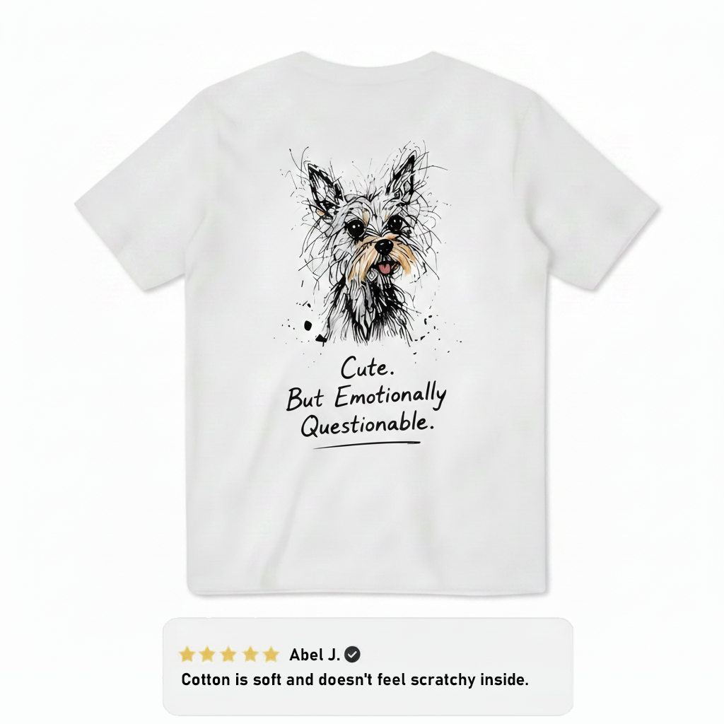 Cute But Emotionally Questionable Tee