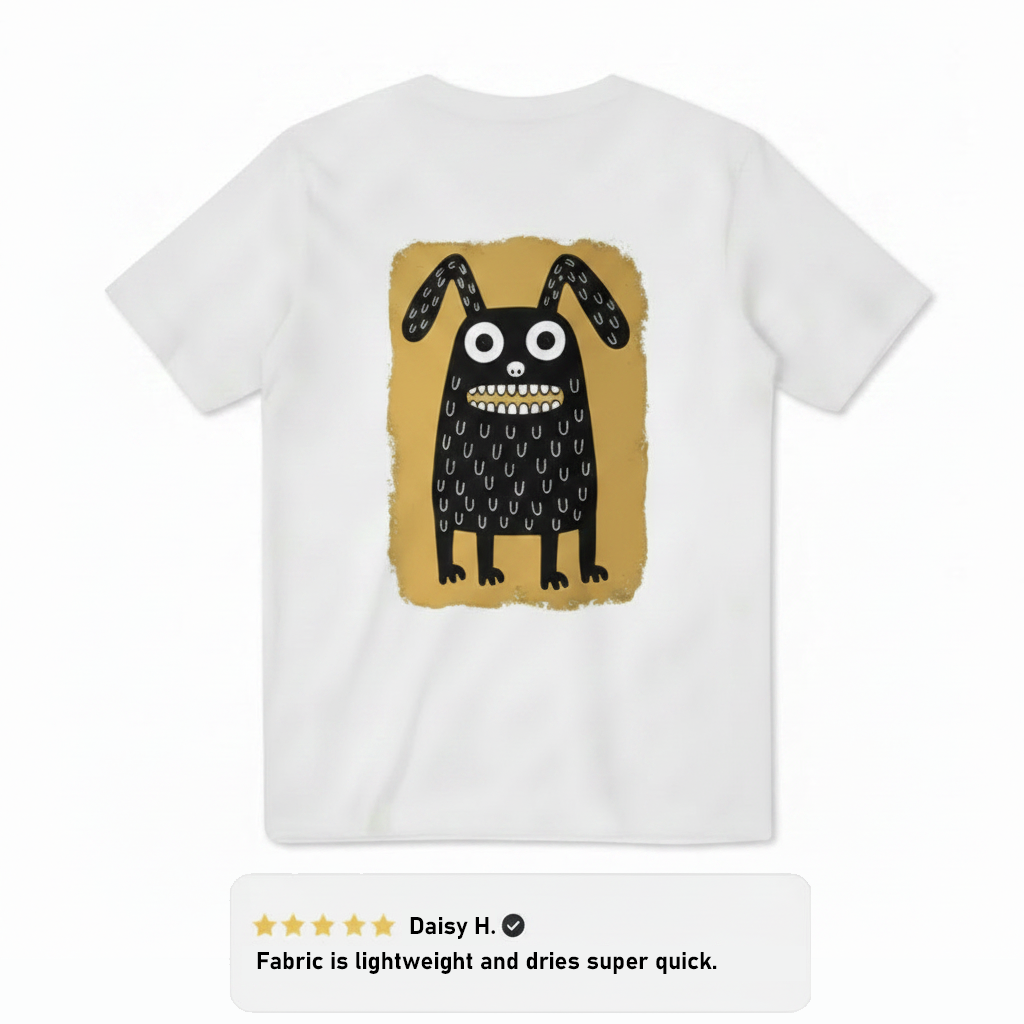 Weird Monster Dog Doodle Tee