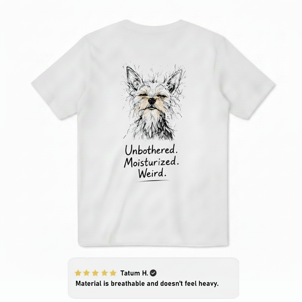 Unbothered Westie Dog Funny Tee