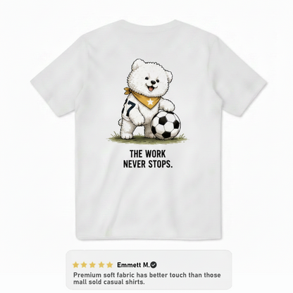Soccer Dog Funny Graphic Tee