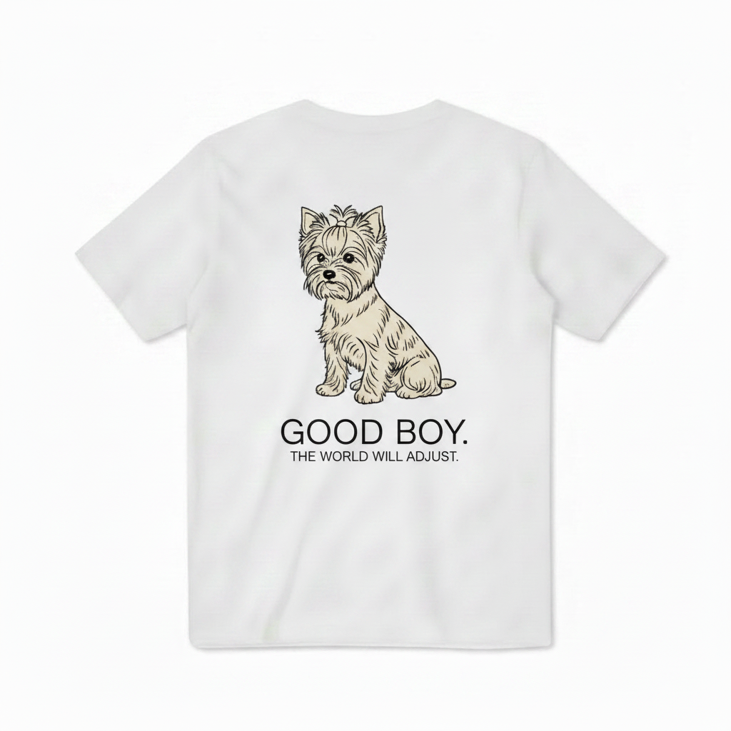 Good Boy Yorkie Dog Tee