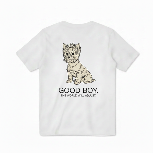 Good Boy Yorkie Dog Tee