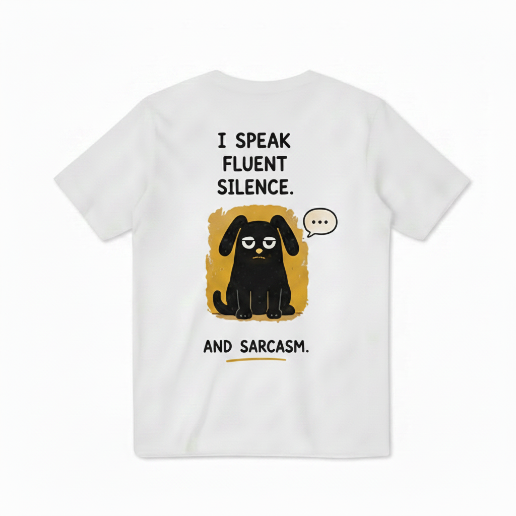 Silence & Sarcasm Dog Tee