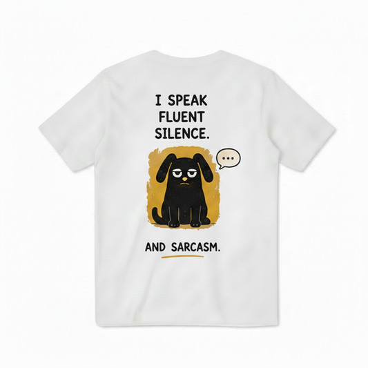 Silence & Sarcasm Dog Tee