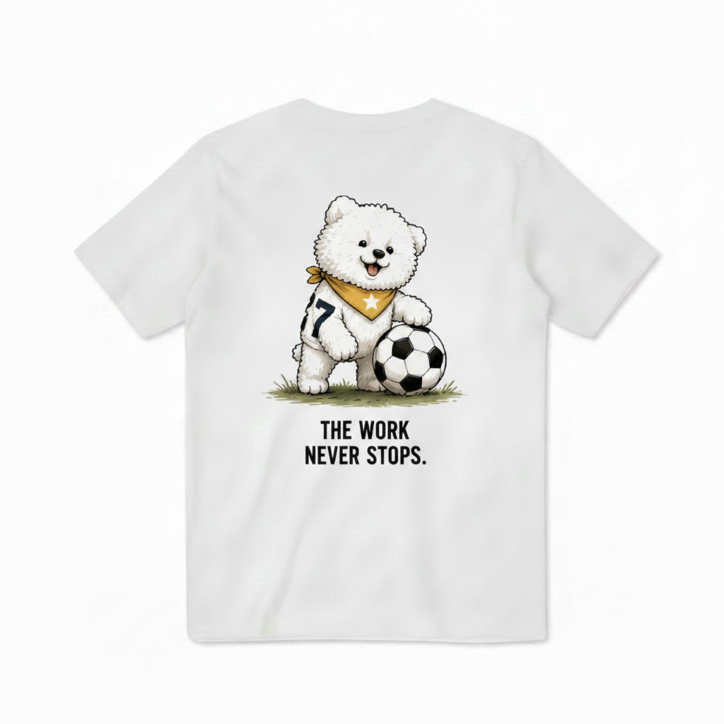 Soccer Dog Funny Graphic Tee
