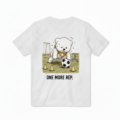 One More Rep Dog Soccer Tee