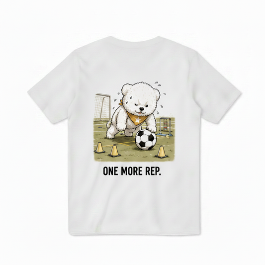 One More Rep Dog Soccer Tee