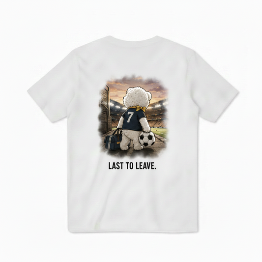 Last to Leave Dog Soccer Tee