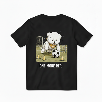 One More Rep Dog Soccer Tee