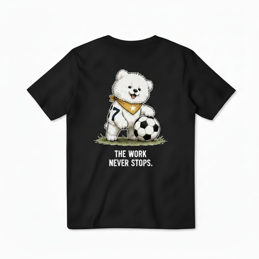 Soccer Dog Funny Graphic Tee