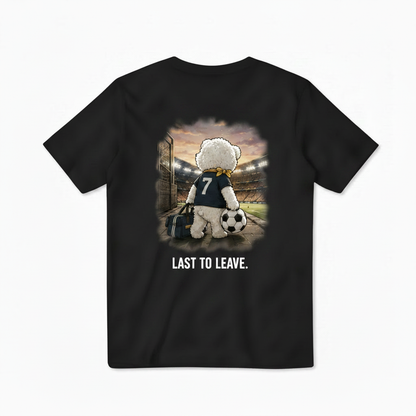 Last to Leave Dog Soccer Tee
