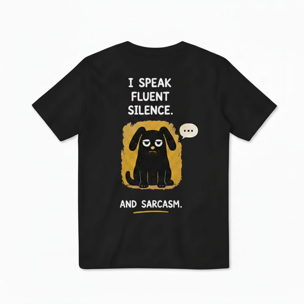 Silence & Sarcasm Dog Tee