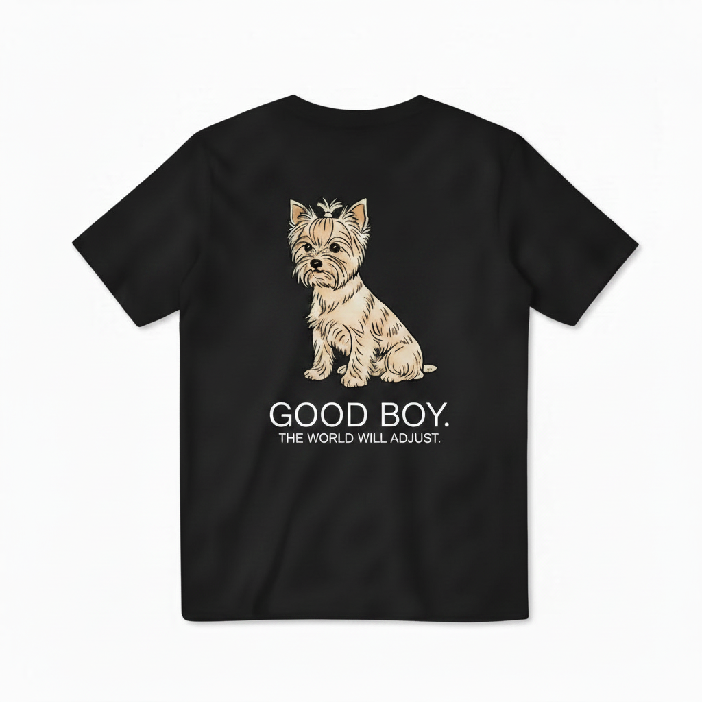 Good Boy Yorkie Dog Tee