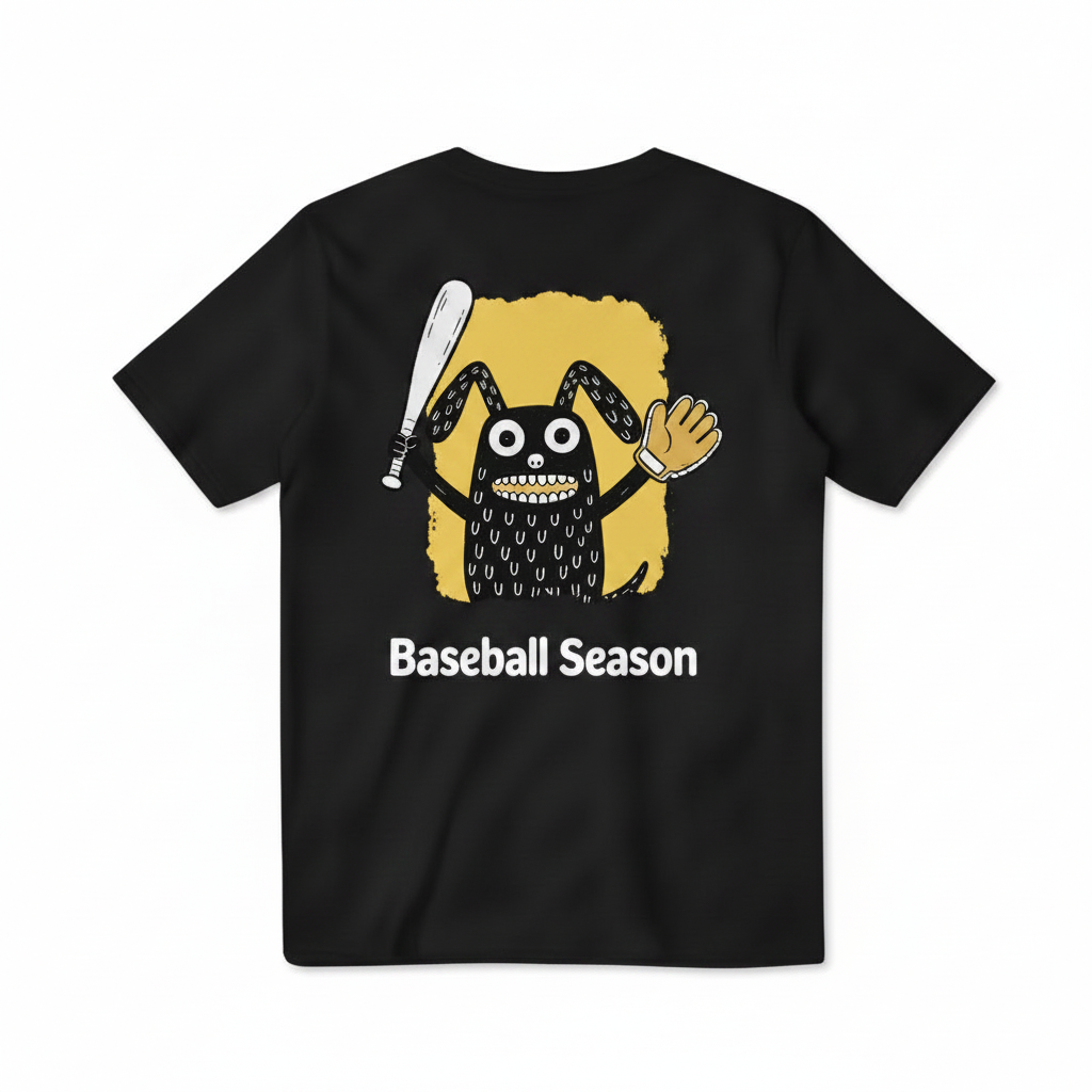 Baseball Season Funny Graphic Tee
