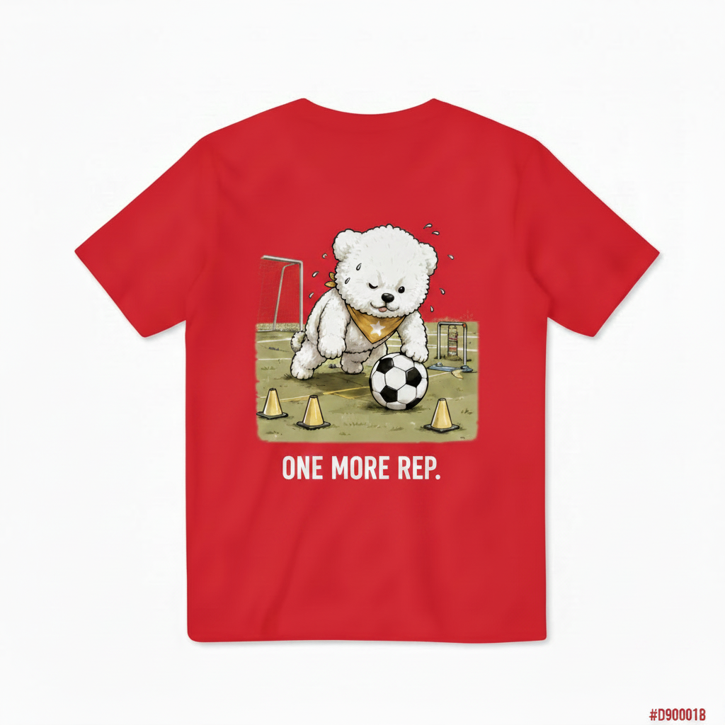 One More Rep Dog Soccer Tee