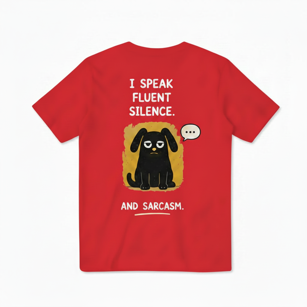 Silence & Sarcasm Dog Tee