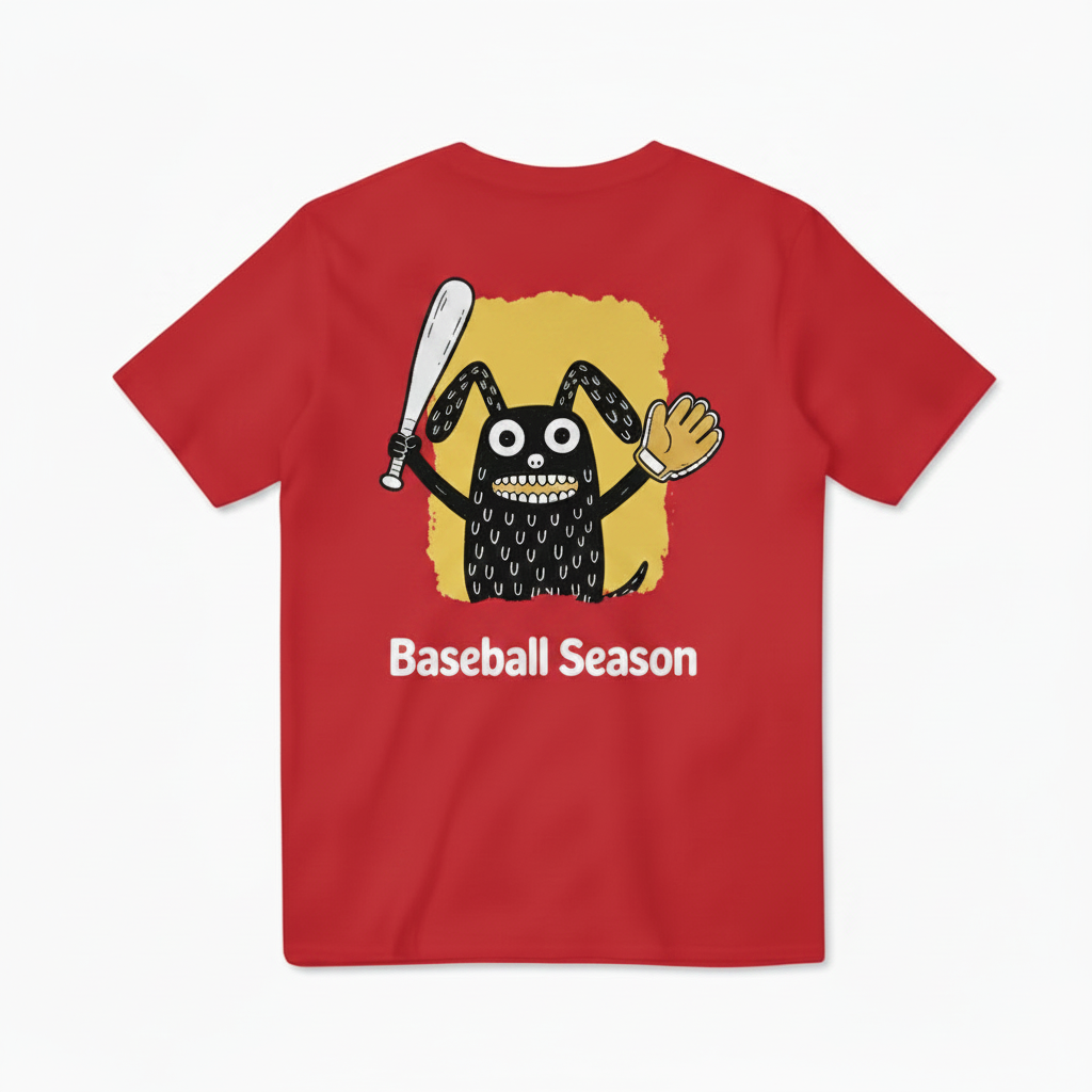 Baseball Season Funny Graphic Tee