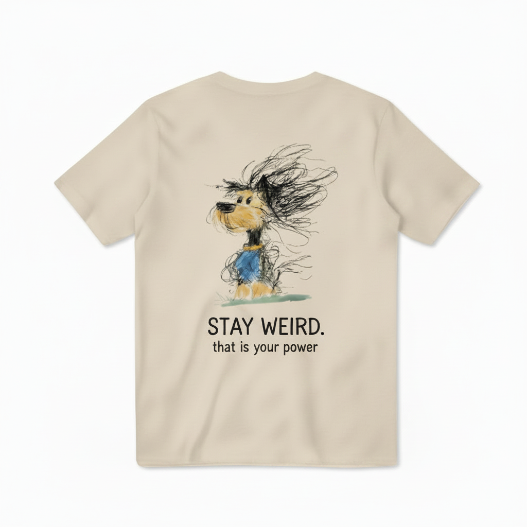 Stay Weird Windswept Dog Tee