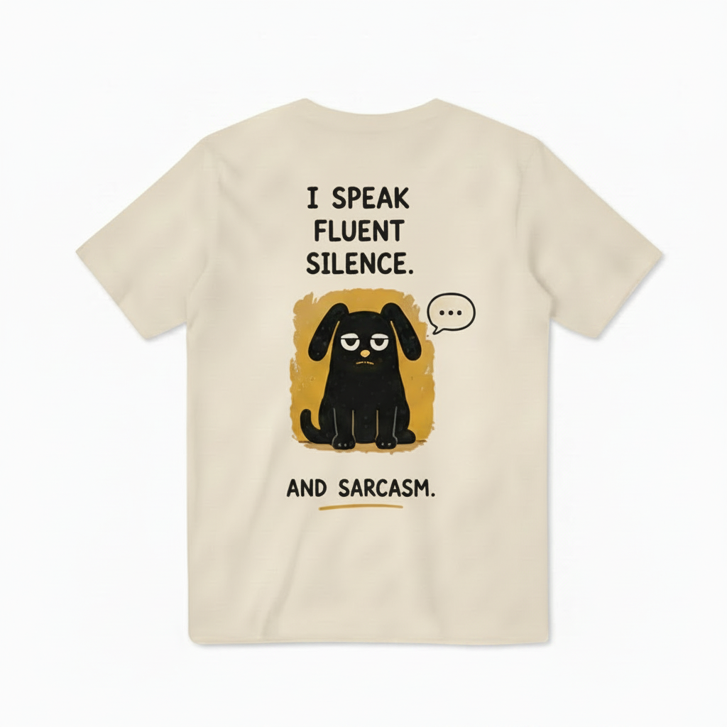 Silence & Sarcasm Dog Tee