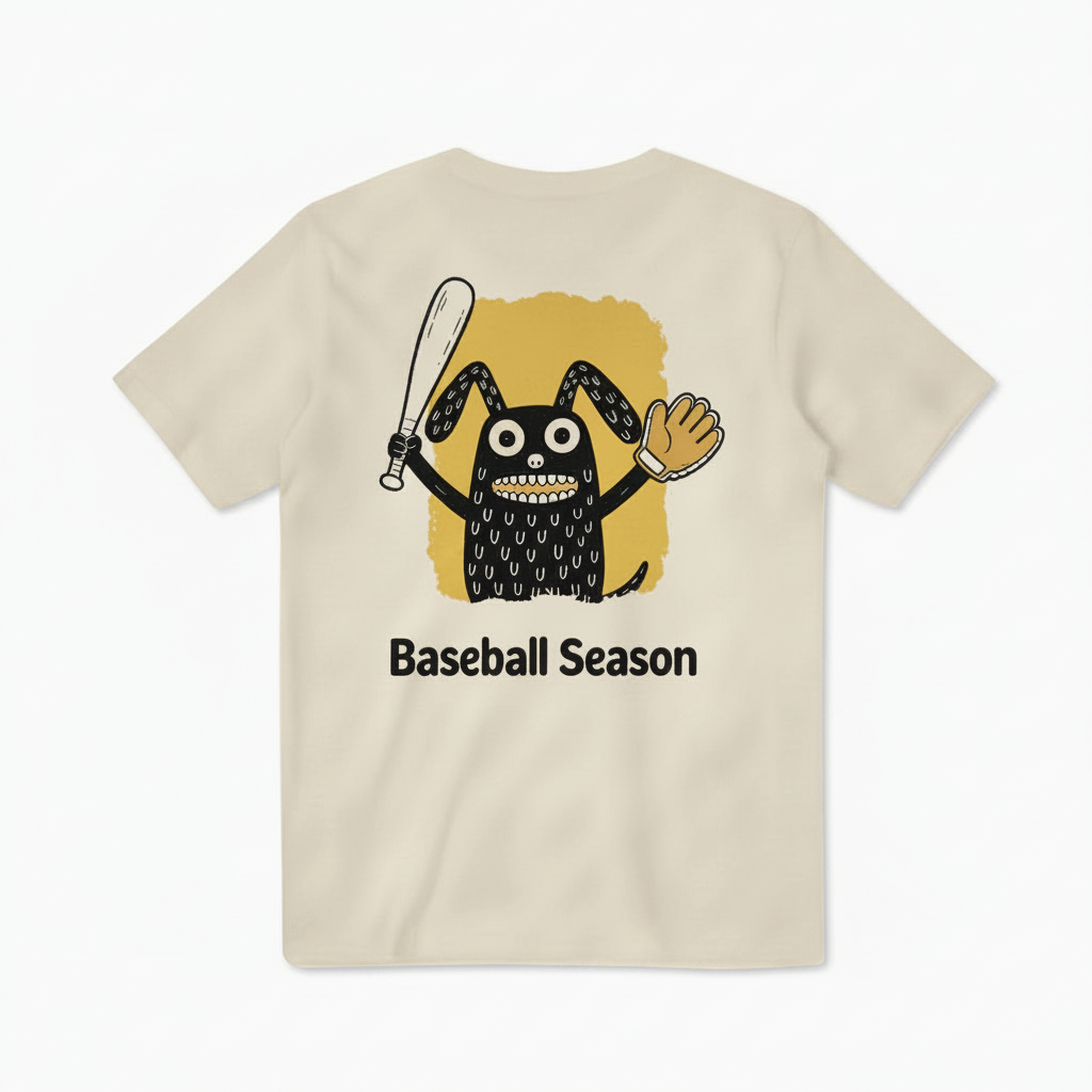Baseball Season Funny Graphic Tee