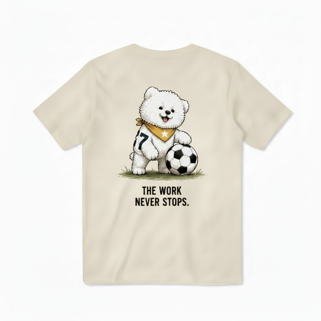 Soccer Dog Funny Graphic Tee