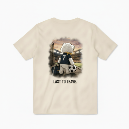 Last to Leave Dog Soccer Tee