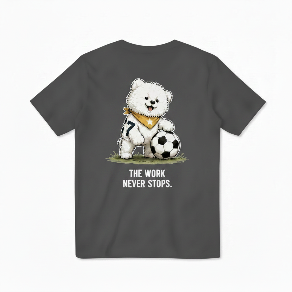 Soccer Dog Funny Graphic Tee