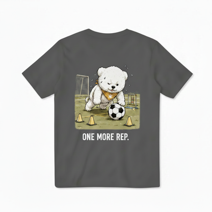 One More Rep Dog Soccer Tee