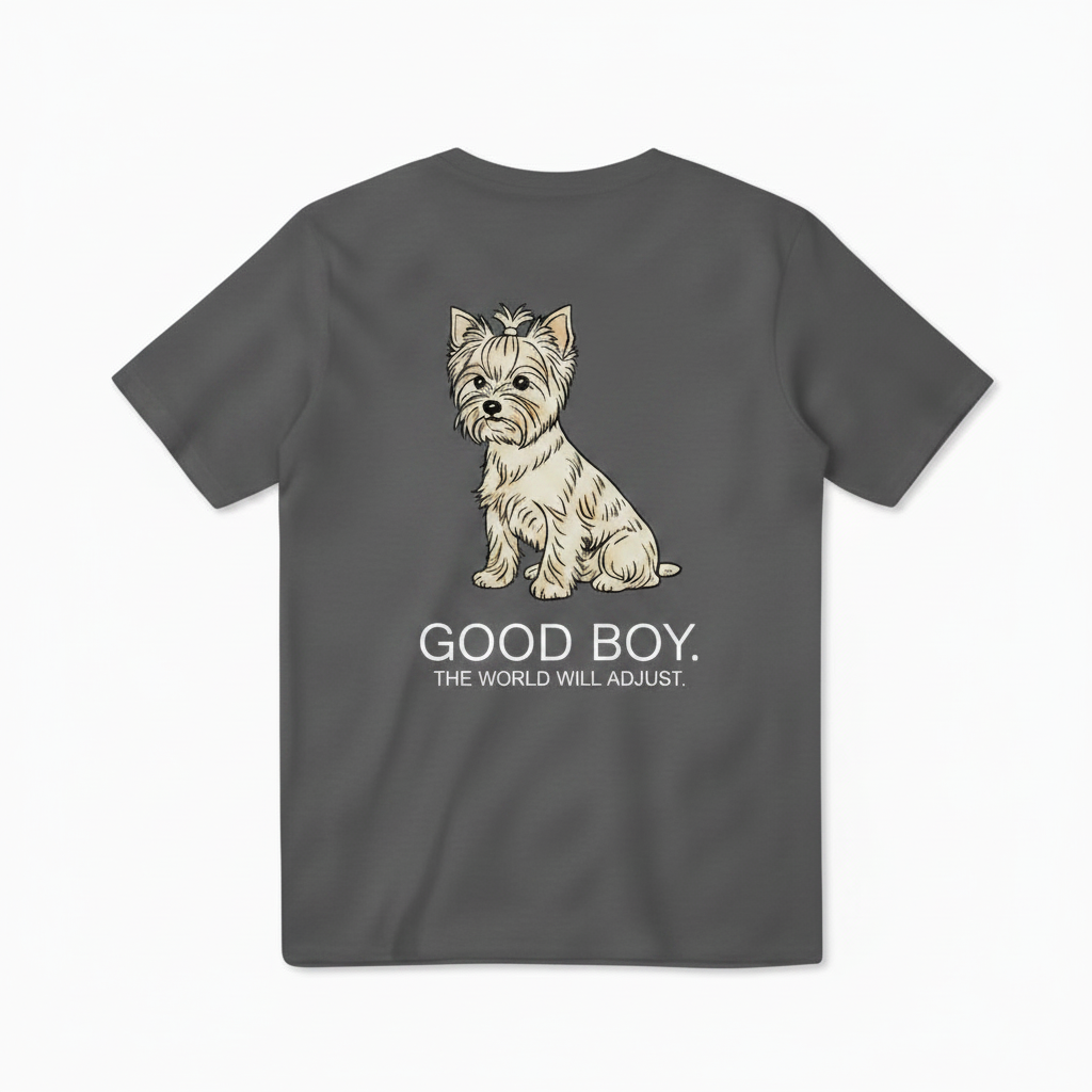 Good Boy Yorkie Dog Tee