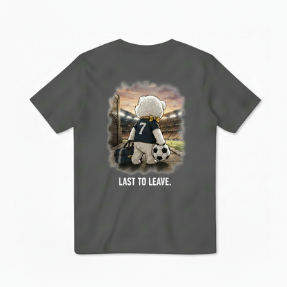 Last to Leave Dog Soccer Tee