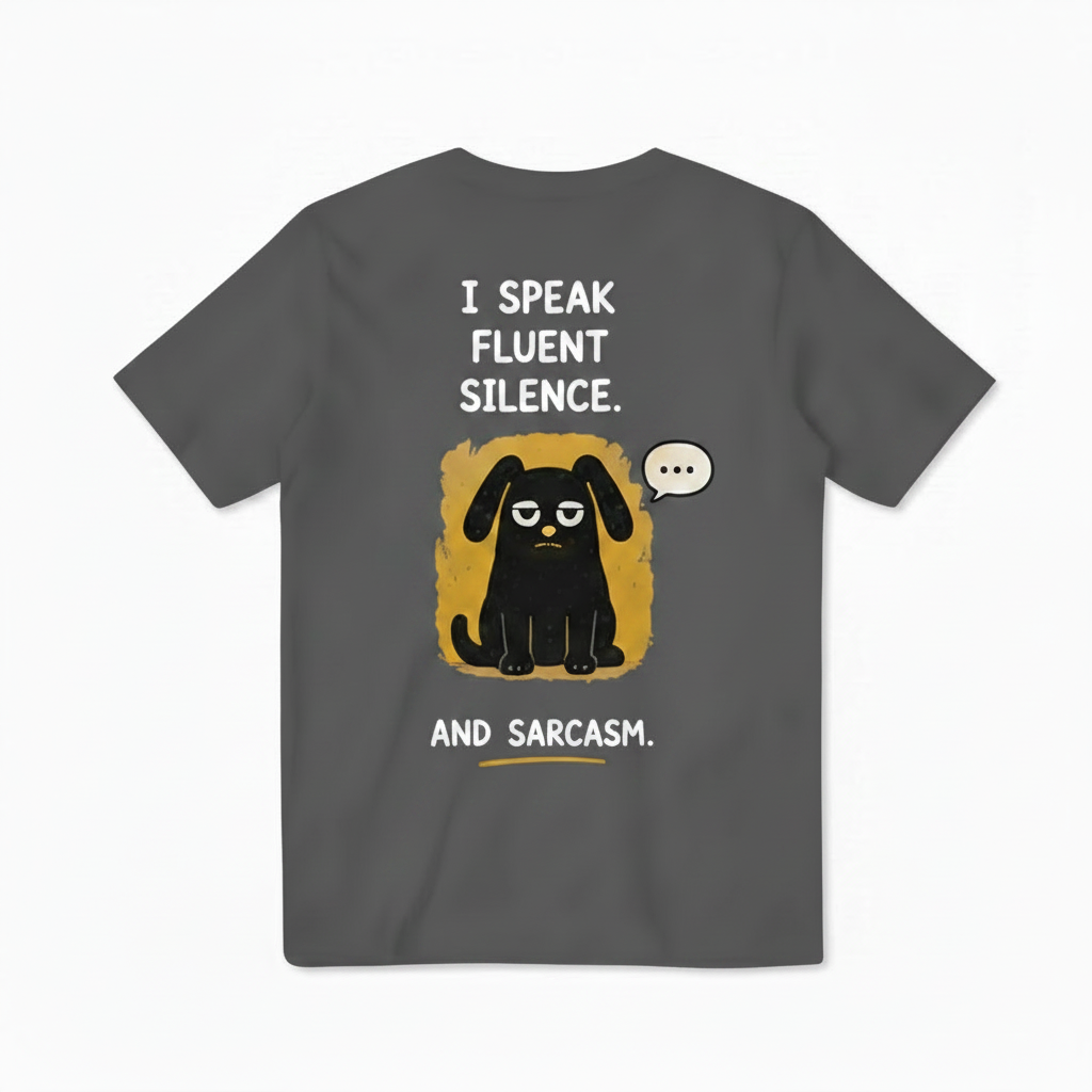 Silence & Sarcasm Dog Tee