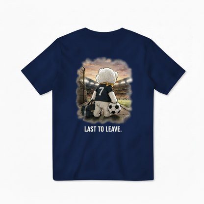 Last to Leave Dog Soccer Tee