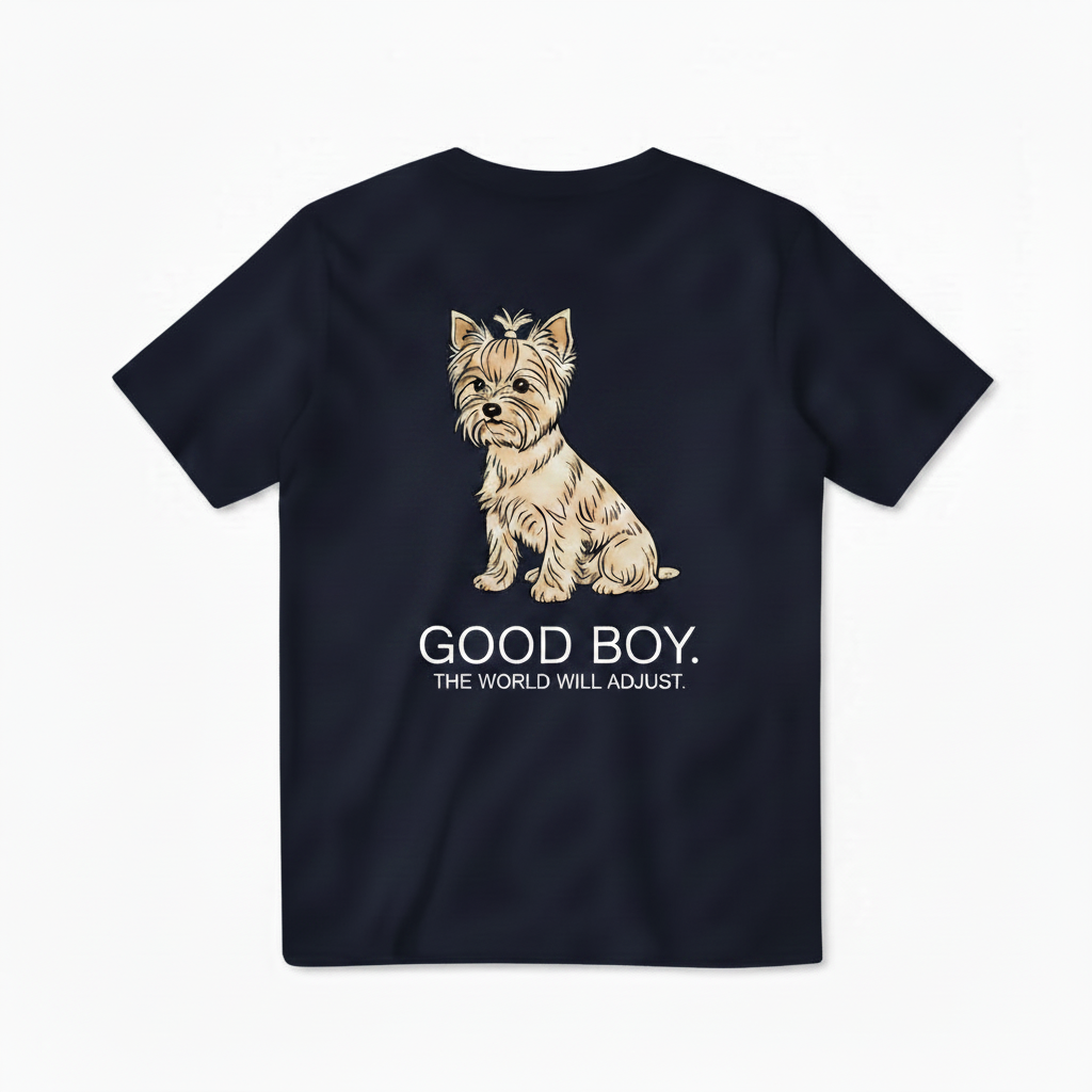 Good Boy Yorkie Dog Tee
