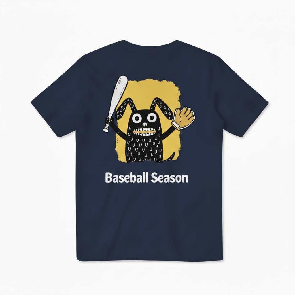 Baseball Season Funny Graphic Tee