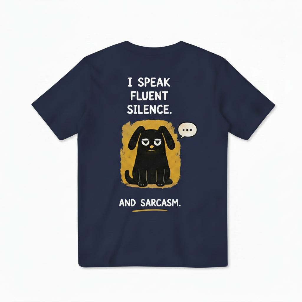 Silence & Sarcasm Dog Tee