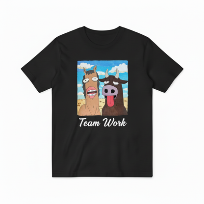 Team Work 黑色T恤