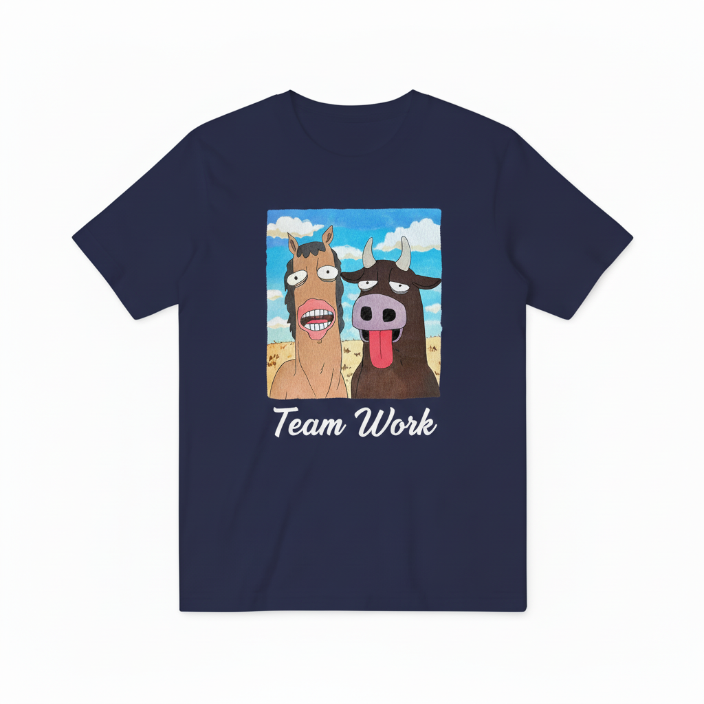 Team Work 深蓝色T恤