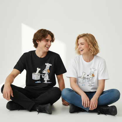 Chef Dog Funny Graphic Tee T7117